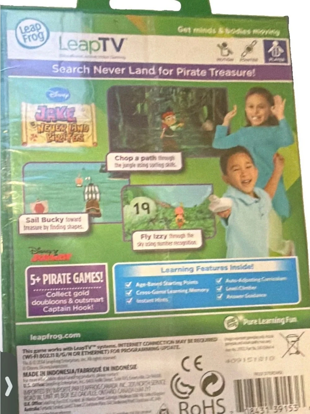 LeapFrog LeapTV Jake and the Never Land Pirates Educational Game - Green